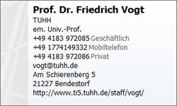 Prof  Dr  Friedrich Vogt